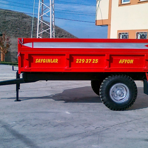 Phanh Thủy Lực Tiện Ích Trang Trại <span class=keywords><strong>Trailers</strong></span> Trục Đơn Phía Sau Tipping Trailer 3.5 Tấn Trailer - Product Image 1