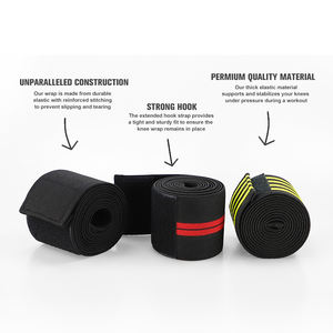 GAF-rodilleras de levantamiento de pesas para fitness, envolturas elásticas personalizadas para levantamiento de pesas, 2022 - Product Image 4