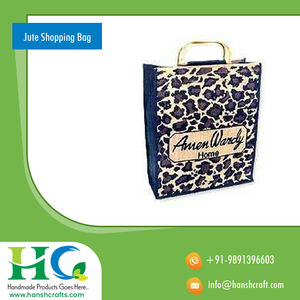 Bolsa de compras de yute biodegradable impresa personalizada de calidad premium para uso en supermercados Precio bajo Directo DE LA India - Product Image 4