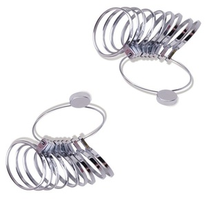 Brazalete Pulsera Sizer Calibre de metal 1 a 9 para medir tamaños en la muñeca de la mano para suministros de fabricación de joyas en La India - Product Image 1
