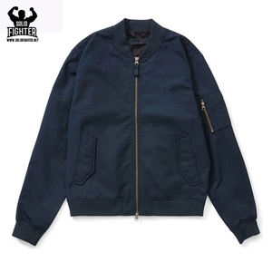 Dernière Conception Personnalisée En Gros 100% Polyester Baseball Bomber Veste Tissu Respirant Blouson - Product Image 3