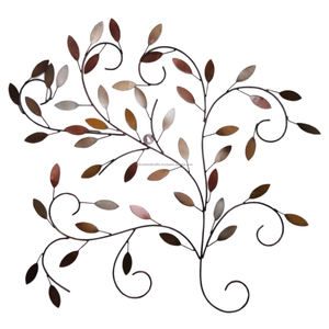 Art mural décoration intérieure de luxe en métal métallique décoratif à feuilles rondes Art mural multicolore Fini fabriqué de la meilleure qualité - Product Image 6