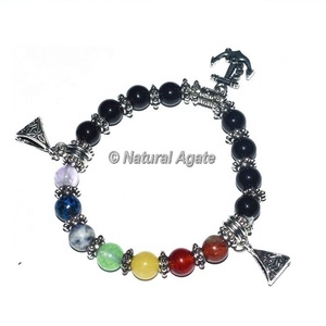 10 superbes bracelets de yoga en pierres des 7 chakras - Pierres précieuses naturelles en gros - Product Image 1