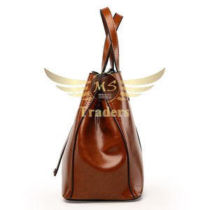 OEM barato de moda de color puro de las señoras de cuero de estilo italiano bolso de mano para la Mujer - Product Image 5