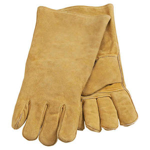 Guantes DE SEGURIDAD impermeables de cuero de vaca OEM para chimeneas, fogatas, soldadura a la parrilla - Product Image 4