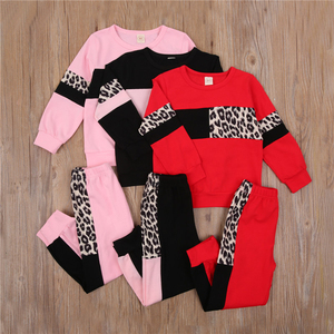 Nouvelle Collection : Ensembles de Vêtements pour Garçons Adultes 4 ans - Survêtements Hiver 2021 avec Hauts et Pantalons Imprimés Léopard Patchwork - Product Image 6