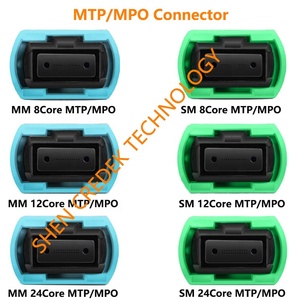 Câble de brassage fibre optique SFP 40G <span class=keywords><strong>100G</strong></span>, couleur aqua, USCONE SENKO, 8, 12 ou 24 fibres, OM3, MPO, MTP - Product Image 2