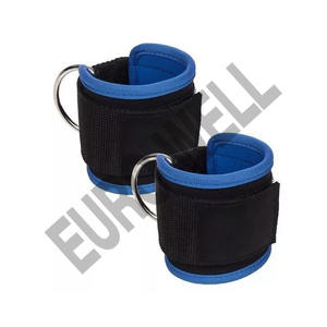 Sangle de fitness unisexe avec logo personnalisé Câble de gymnastique Bande de résistance pour machine Anneau en D Sangles de cheville renforcées Fonction de réglage de boucle - Product Image 4