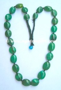 Pierre semi-précieuse de Onyx Vert Amande Collier - Product Image 2