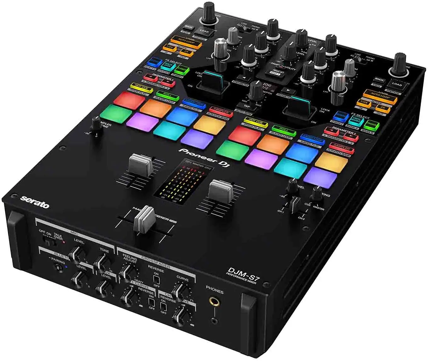 Melhor comércio para novo pioneer dj DJM-S7 - 2 canais dj mixer com duas entradas usb de áudio, 16 desempenhos