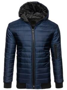 Blouson aviateur d'hiver à la mode pour hommes avec col montant coupe ajustée coupe-vent imperméable Offre Spéciale - Product Image 6