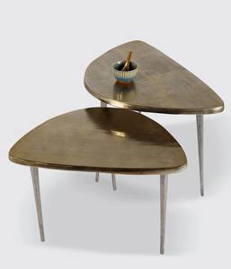 Modern Side <b>Table</b> Set of 2 Furniture decorative for Home Hotel Restaurant Gold Color Stylish design metal Iron Tea Coffee <b>tables</b> - Product Image 2