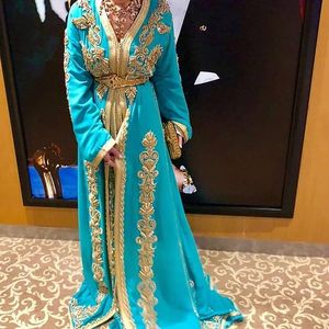 Jolie robe de caftan, pour mariage/fête, ornée de perles de verre de cristal, travail en pierre, 2020 - Product Image 1