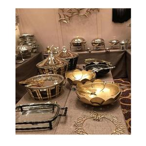 Plat de service chauffant en acier et aluminium, design unique et personnalisable, logo, qualité supérieure, idéal pour mariages et événements. - Product Image 3