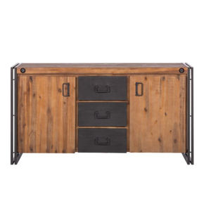 Good Quality Solid Wood Modern Farmhouse School Living Room <b>Storage</b> Cabinet with 3 <b>Drawers</b> & 2 Boxes Home Decor - Product Image 2