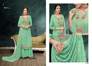 Dernières tendances vêtements de mariage lourd fausse georgette broderie séquence travail Salwar Kameez robe indienne pour femme salwar kameez - Product Image 3
