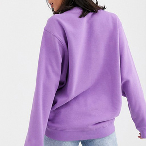 Sweat à manches arrondies pour femmes Sherpa Crewneck Pullover Sweat Shirts Bella Canvas Sweat Raglan pour femmes - Product Image 4