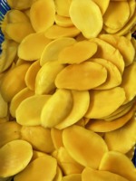 Bulk gesneden gedroogde zachte zoete mango's, natuurlijk zonder toegevoegde suiker, tropische fruitchips, gezond en levensvrij.