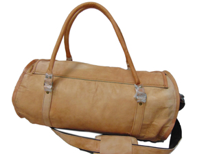 Bolso de Lona Bohemio de Cuero Genuino LOWELL CRAFT con Cierre de Cremallera, Ecológico, Unisex y para Gimnasio - Product Image 6