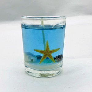 Mini accessoires en verre, forme océan, bougie en cire de soja faite à la main, transparente, gelée, décoration de la maison pour la Saint-Valentin - Product Image 2