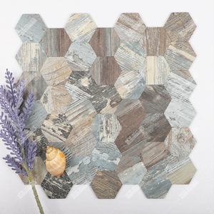 Film adhésif mural en plastique et vinyle, pour cuisine, hexagone en <span class=keywords><strong>Pvc</strong></span>, <span class=keywords><strong>carrelage</strong></span> de mosaïque pelée pour hôtel, Restaurant, café, toile de fond - Product Image 1