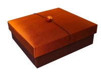 Boîte en soie thaïlandaise boîte-cadeau recyclable pour les industries de bonbons de chocolats pour l'emballage