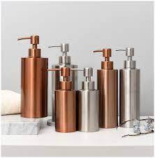 Distributeur de liquide en métal doré rose élégant Distributeur de savon à vaisselle élégant pour décoration de salle de bain - Product Image 2