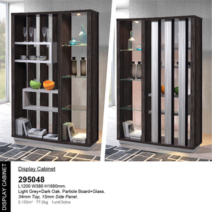 Solid Wood Display Cabinet Showcase Rack Modular Convertible Shelves Storage Living Modern Durability Design Home Office - Product Image 1
