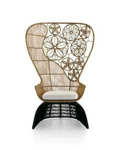 Original madera sintética hierro aluminio combinado Interior Exterior muebles Pavo Real silla cama mimbre ratán escuela cocina Parque - Product Image 4