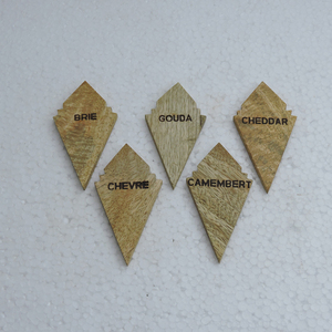 Offre Spéciale Marqueur à fromage en bois multicolore en gros nouveau design marqueur à fromage fait main outils à fromage aliments nouvelles idées de produits 2024 - Product Image 2