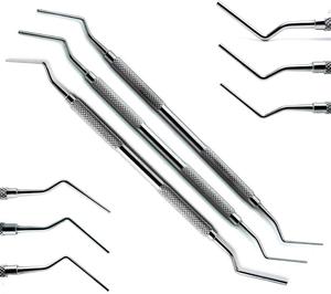 Instrumentos de Obturación Dental para Conductos Radiculares, 1/3 5/7 9/11, Doble Extremo, Manual, de Acero, para Amalgama, Plástico y Composite - Product Image 4