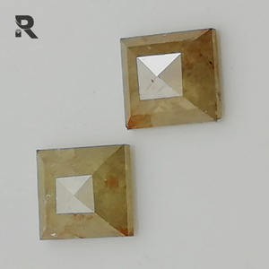 2.76 CT 6.1x6.2x2.8mm น้ำแข็งพีชสี่เหลี่ยมทรงเหลี่ยมหลวมธรรมชาติเพชรกุหลาบเจียระไนเพชรการตกแต่งเครื่องประดับที่ผ่านการรับรองมาตรฐาน IGI - Product Image 3