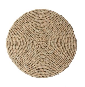 แผ่นรองจานสานจากไม้ไผ่ หวาย หญ้าทะเล และผักตบชวา ขายดี สำหรับโต๊ะอาหาร สไตล์เอเชีย - Product Image 6