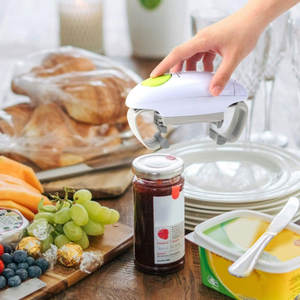 Bouteille universelle de pot à boissons en acier inoxydable, aide à la cuisine avec Rotation, <span class=keywords><strong>ouvre</strong></span>-boîte électrique automatique - Product Image 3