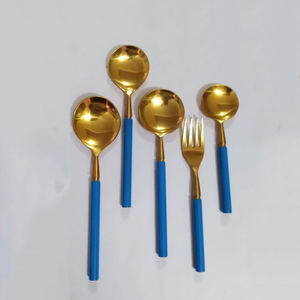 Metal Cutlery Set Blue - Product Image 2