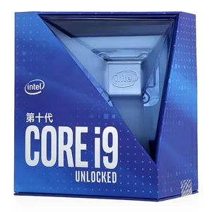 Intel Core I9 10900K 10 Cores Desktop Processor with LGA 1200 Socket CPU Support Z490 H470 Series Motherboard