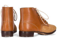 Toute nouvelle histoire de la mode bottes basses allemandes en cuir Original marron de haute qualité