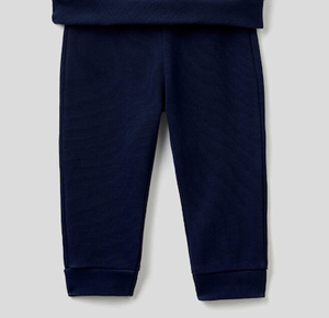 Sweats à capuche avec logo personnalisé imprimé bouffant pour garçons pantalons de survêtement empilés motif solide survêtements de jogging pour enfants ensemble de vêtements 2 pièces pour bébé - Product Image 6