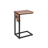 Table basse en bois massif d'acacia à bord vivant au design moderne Table d'appoint pour meubles de maison