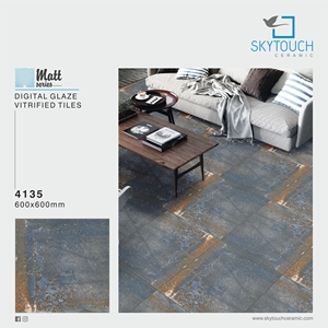 60x60มม. ใหม่ขายดีที่สุดกระเบื้องปูพื้นเซรามิกสีเทาเข้มราคากระเบื้องปูพื้นพอร์ซเลนด้านสำหรับตกแต่งบ้านในชนบท - Product Image 6