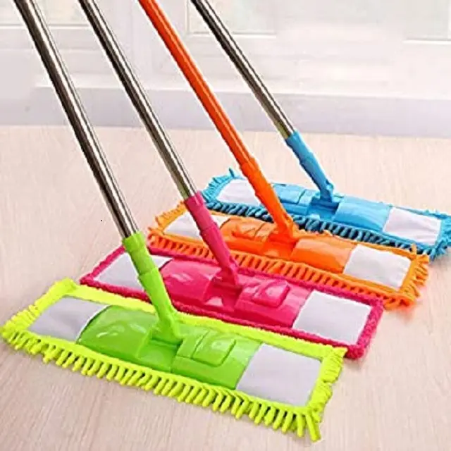 Hot selling Stainless Steel Long Handle Microfiber Magic Cleaning mops manufacturers Easy to clean the corner