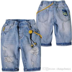 กางเกงขาสั้นผ้ายีนส์ขาสั้นระบายอากาศได้ดีสำหรับผู้หญิงจากบังคลาเทศฟอกสี - Product Image 4