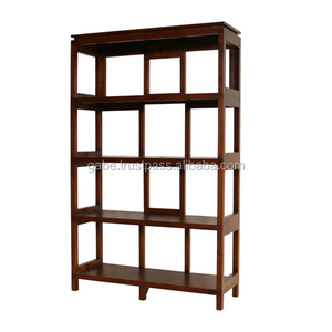 Handmade rắn gỗ tếch cuốn sách giá Houston Bộ sưu tập màu nâu sẫm đồ nội thất phòng khách để sử dụng nhà - Product Image 3