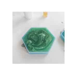 Posavasos de piedra de posavasos de resina y color blanco y tamaño personalizado y precio barato con forma cuadrada y producto de Venta caliente - Product Image 2