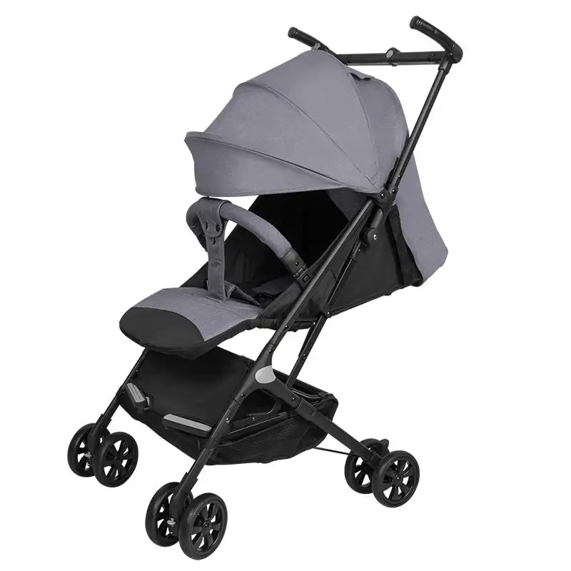 safety and quick folding and self-stand backrest recline and extendable canopy lightweight portable fashion city baby stroller
