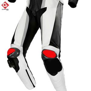 Vente en gros de marque pour hommes veste de moto de course OEM de haute qualité en cuir de vachette combinaisons de moto - Product Image 4