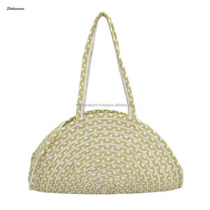 Sac en Jute à personnaliser, pour les courses, fait main, de plage, styliste, pour adultes, possibilité de vente en gros - Product Image 3