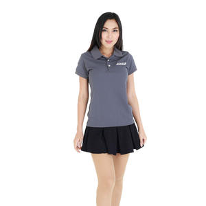 เสื้อลำลองแบบใหม่สำหรับผู้หญิง,เสื้อโปโลกางเกงขาสั้นปักโลโก้แบบเฉพาะ - Product Image 3