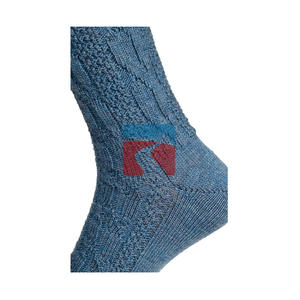 Chaussettes de sport en laine à carreaux pour hommes, décontractées, tricotées, pour le travail, le sport, l'hiver, blanches et noires, chaudes, élégantes, de haute qualité, pour la course à pied - Product Image 3