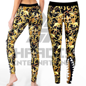 Latest Leggings for Women Custom Logo Fitness Gym Wear Women Sublimation Leggings Yoga Sports Workout <b>Running</b> Leggings Wholesale - Product Image 1